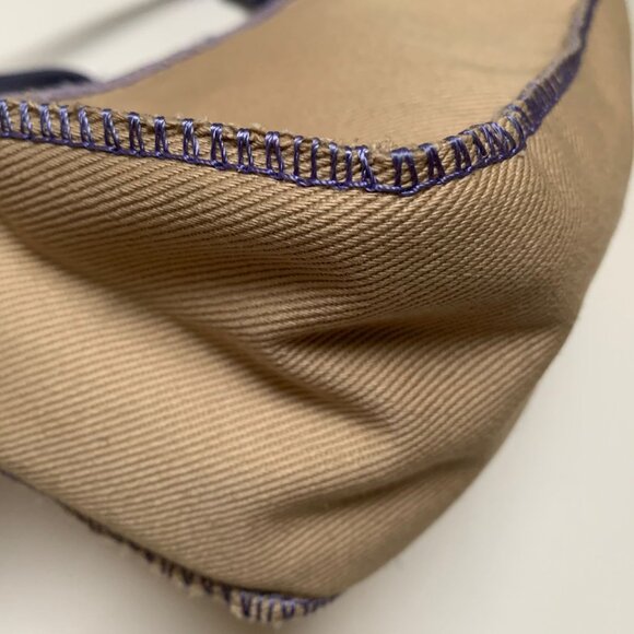 Vintage Y2K UGG Canvas and Purple Leather Trim Shoulder Bag - Picture 3 of 7